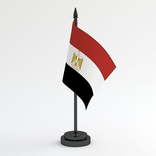 Table Flag Egypt 3D model