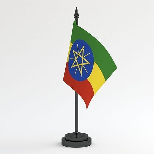 Table Flag Ethiopia 3D model
