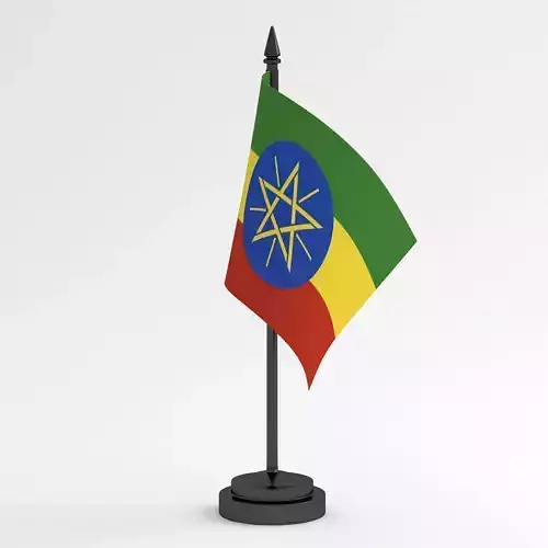 Table Flag Ethiopia 3D model