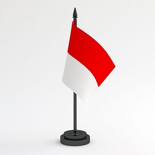 Table Flag Indonesia 3D model