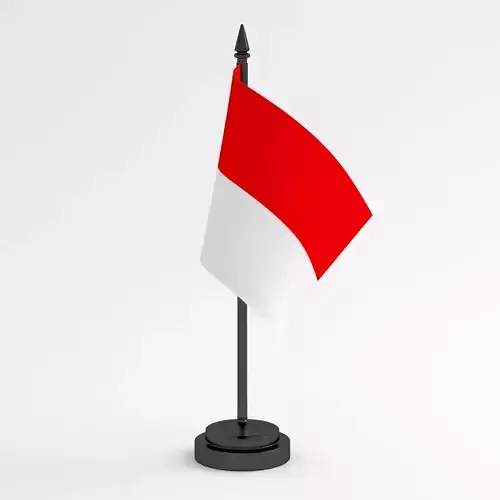 Table Flag Indonesia 3D model