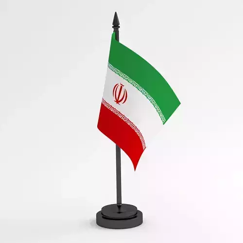 Table Flag Iran 3D model