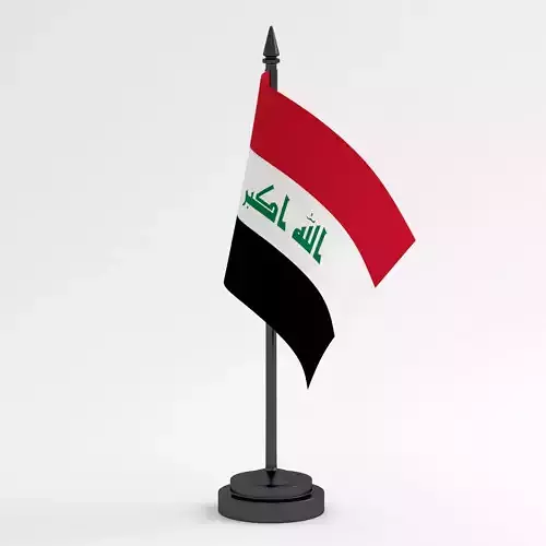 Table Flag Iraq 3D model