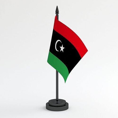 Table Flag Libya 3D model