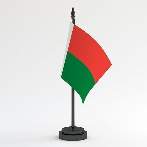 Table Flag Madagascar 3D model