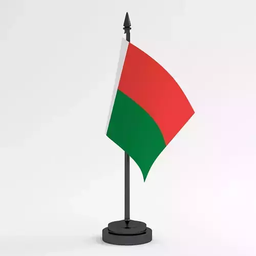 Table Flag Madagascar 3D model