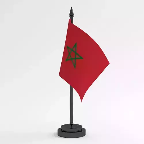 Table Flag Morocco 3D model