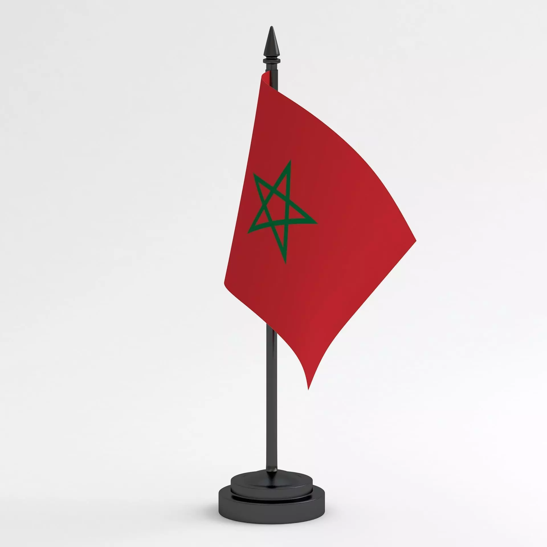 Table Flag Morocco 3D model_0