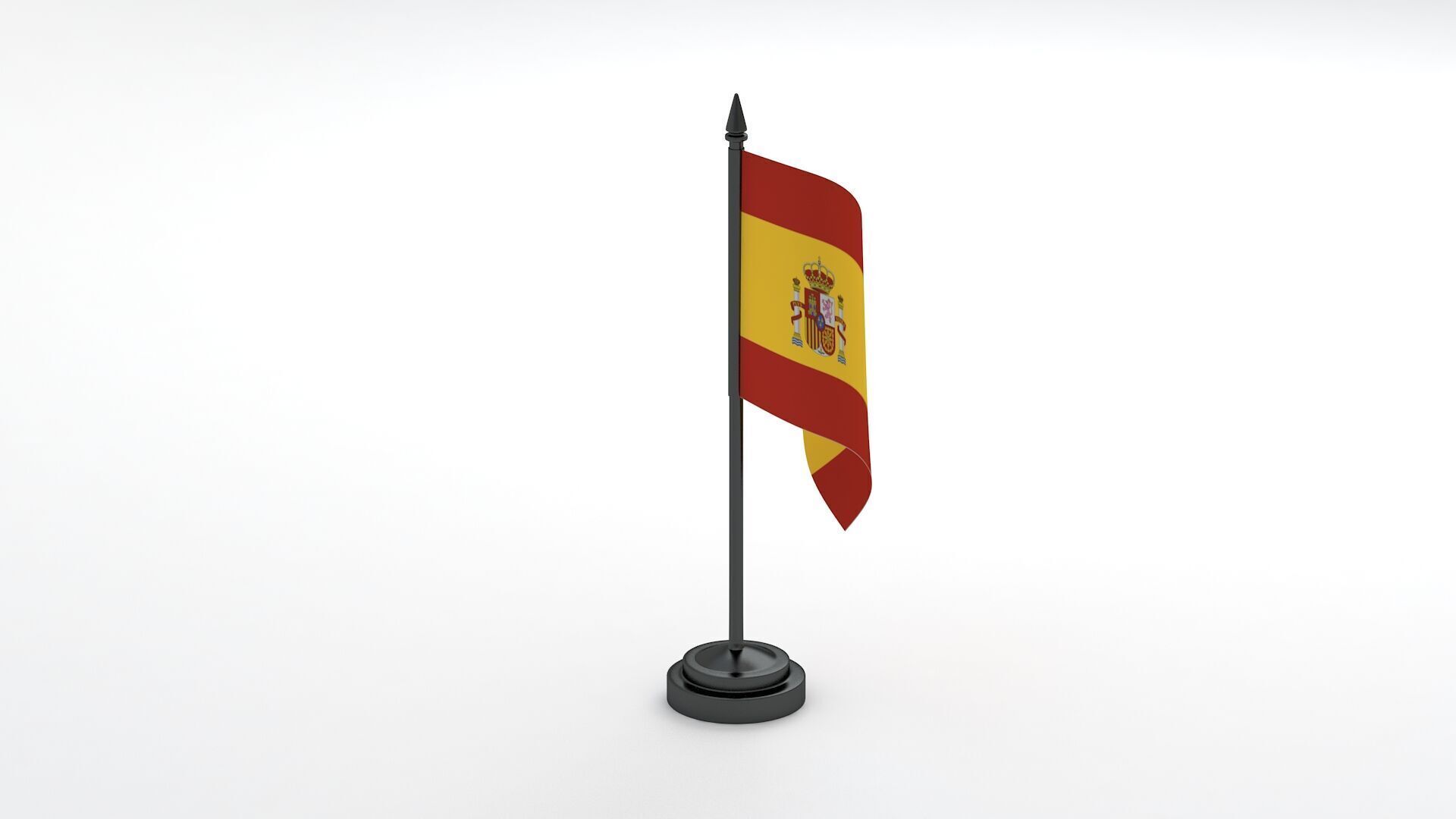 Table Flag Spain 3D model_5