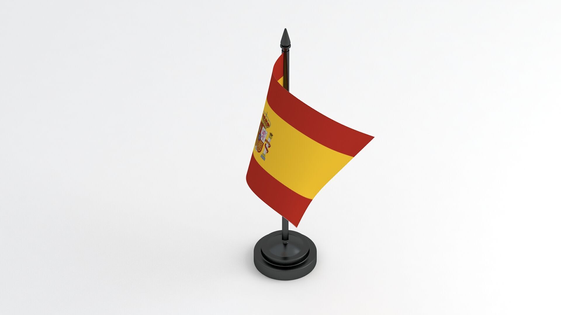 Table Flag Spain 3D model_4