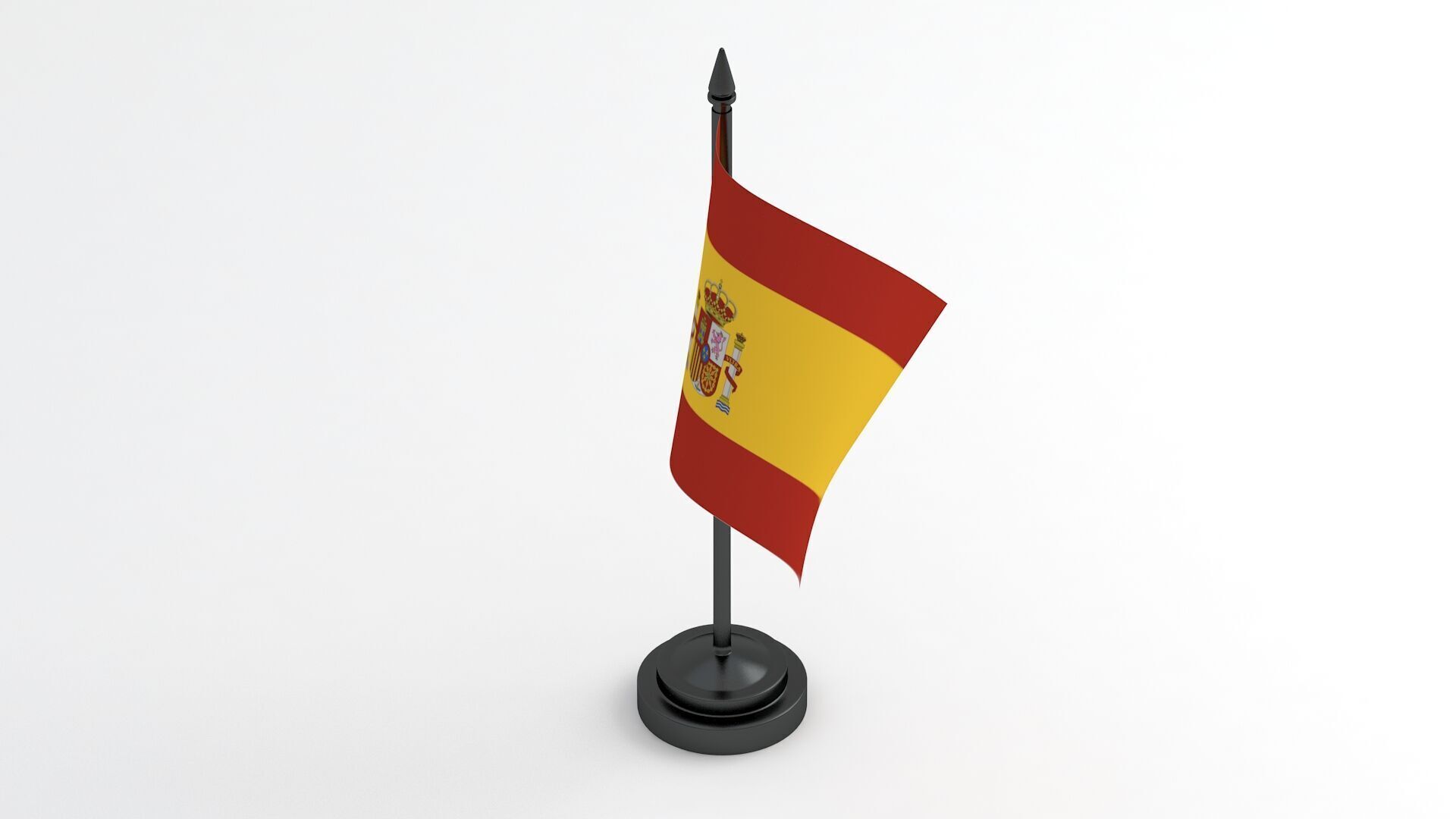Table Flag Spain 3D model_3