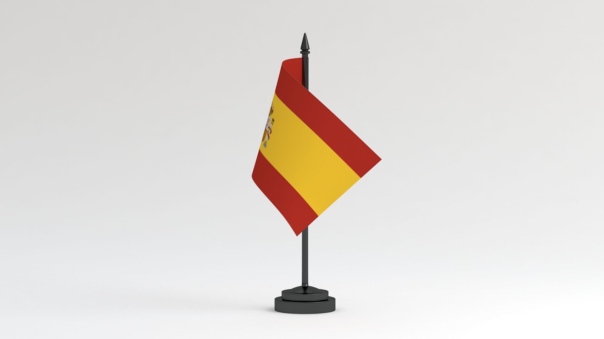 Table Flag Spain 3D model_2