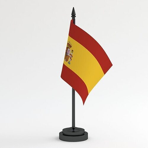 Table Flag Spain 3D model