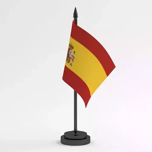 Table Flag Spain 3D model