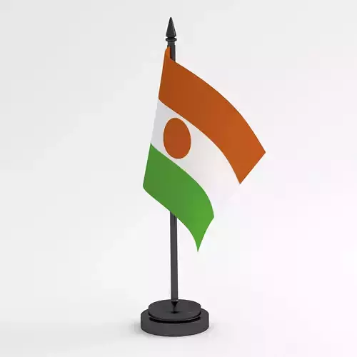 Table Flag Niger 3D model