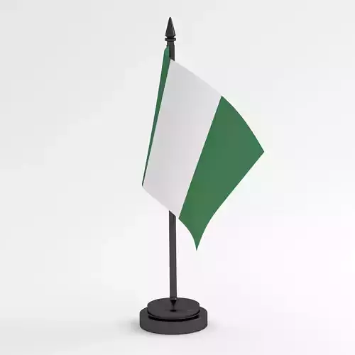 Table Flag Nigeria 3D model