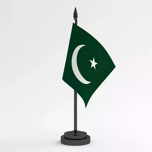 Table Flag Pakistan 3D model