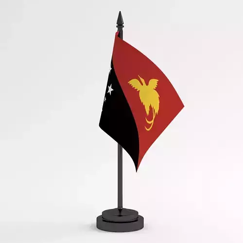 Table Flag Papua New Guinea 3D model