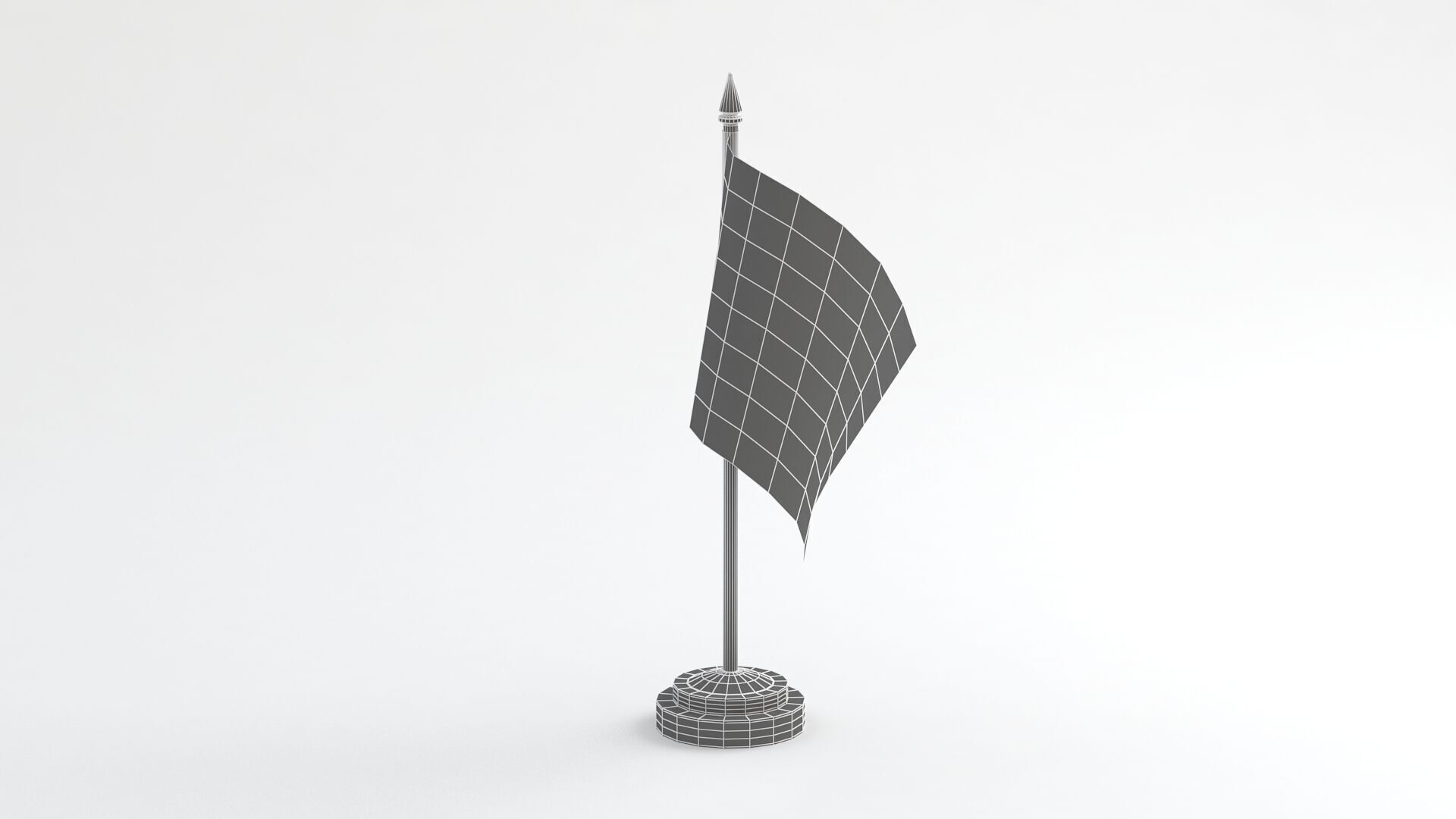 Table Flag Peru 3D model_10