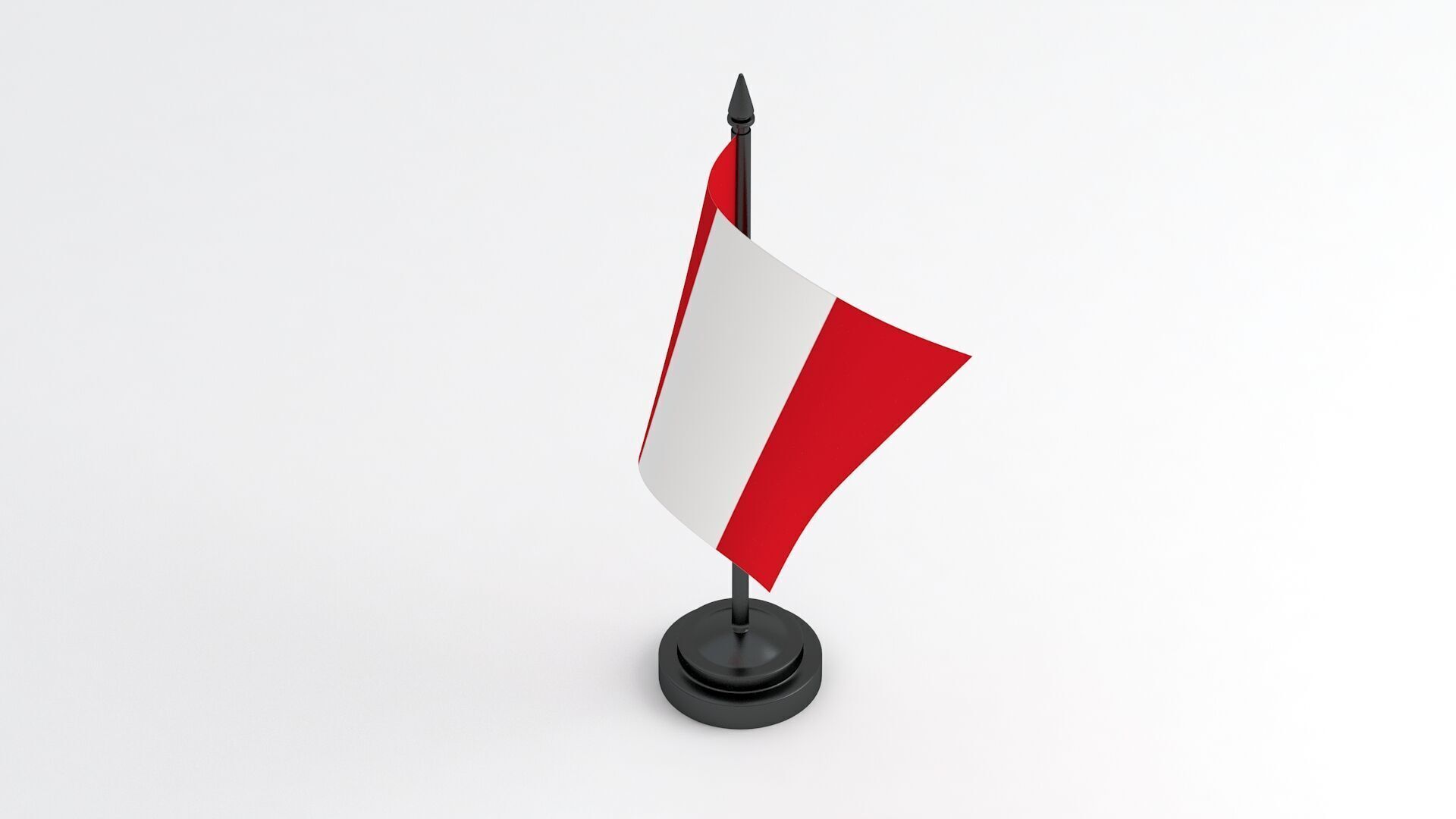 Table Flag Peru 3D model_4