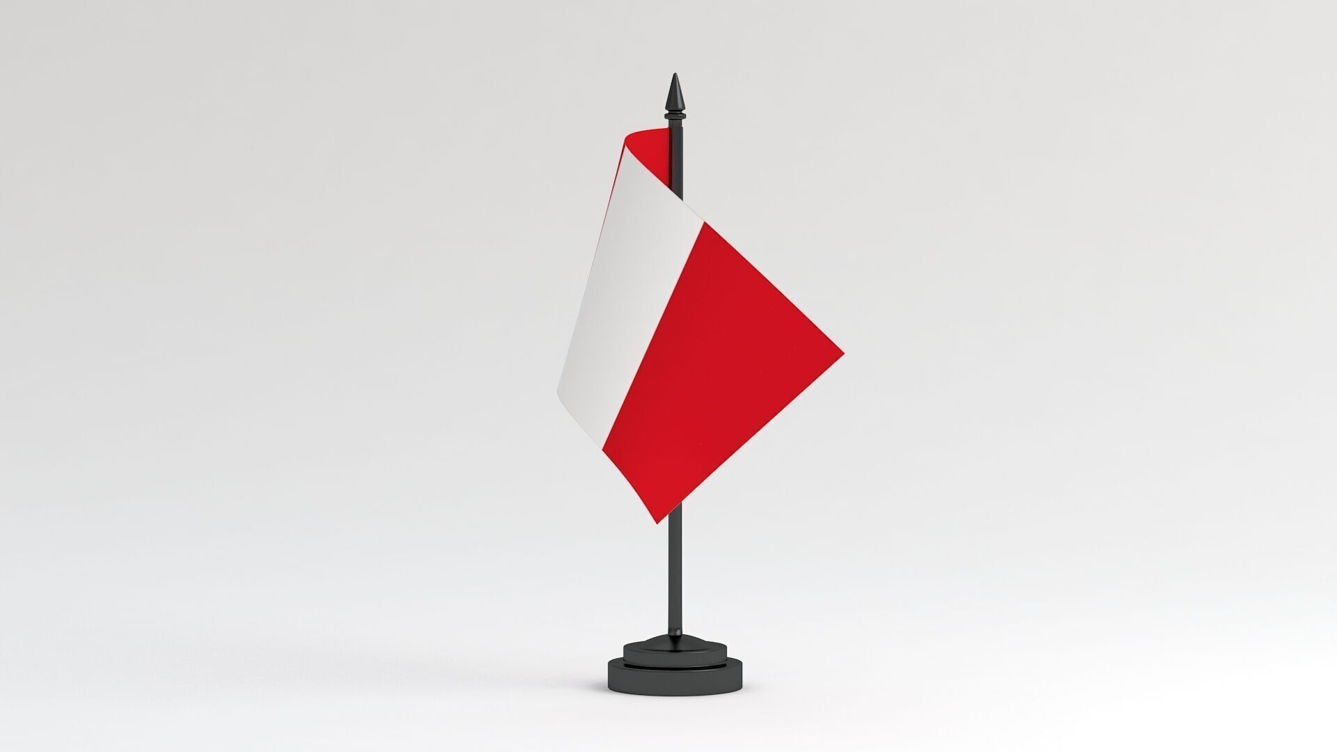 Table Flag Peru 3D model_2