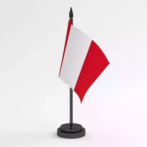 Table Flag Peru 3D model
