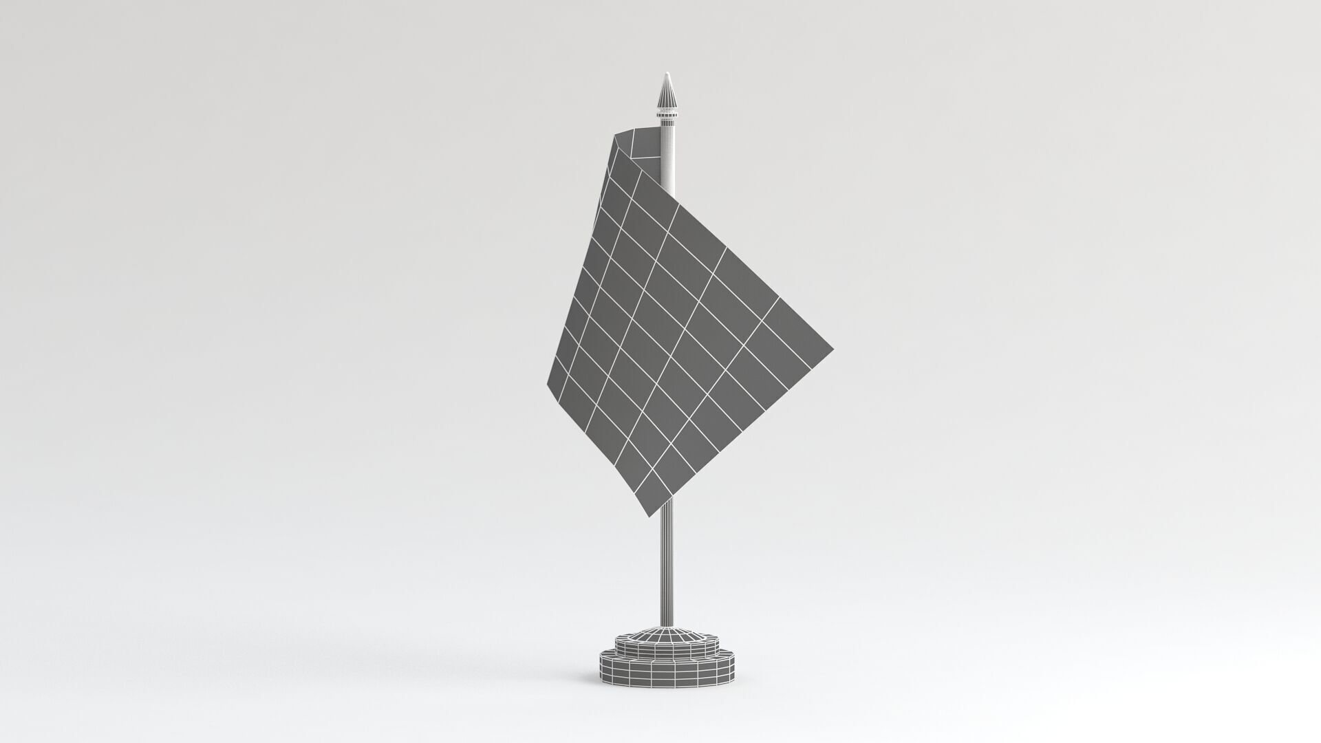 Table Flag Peru 3D model_7