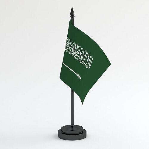 Table Flag Saudi Arabia 3D model
