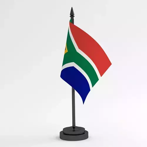 Table Flag South Africa 3D model