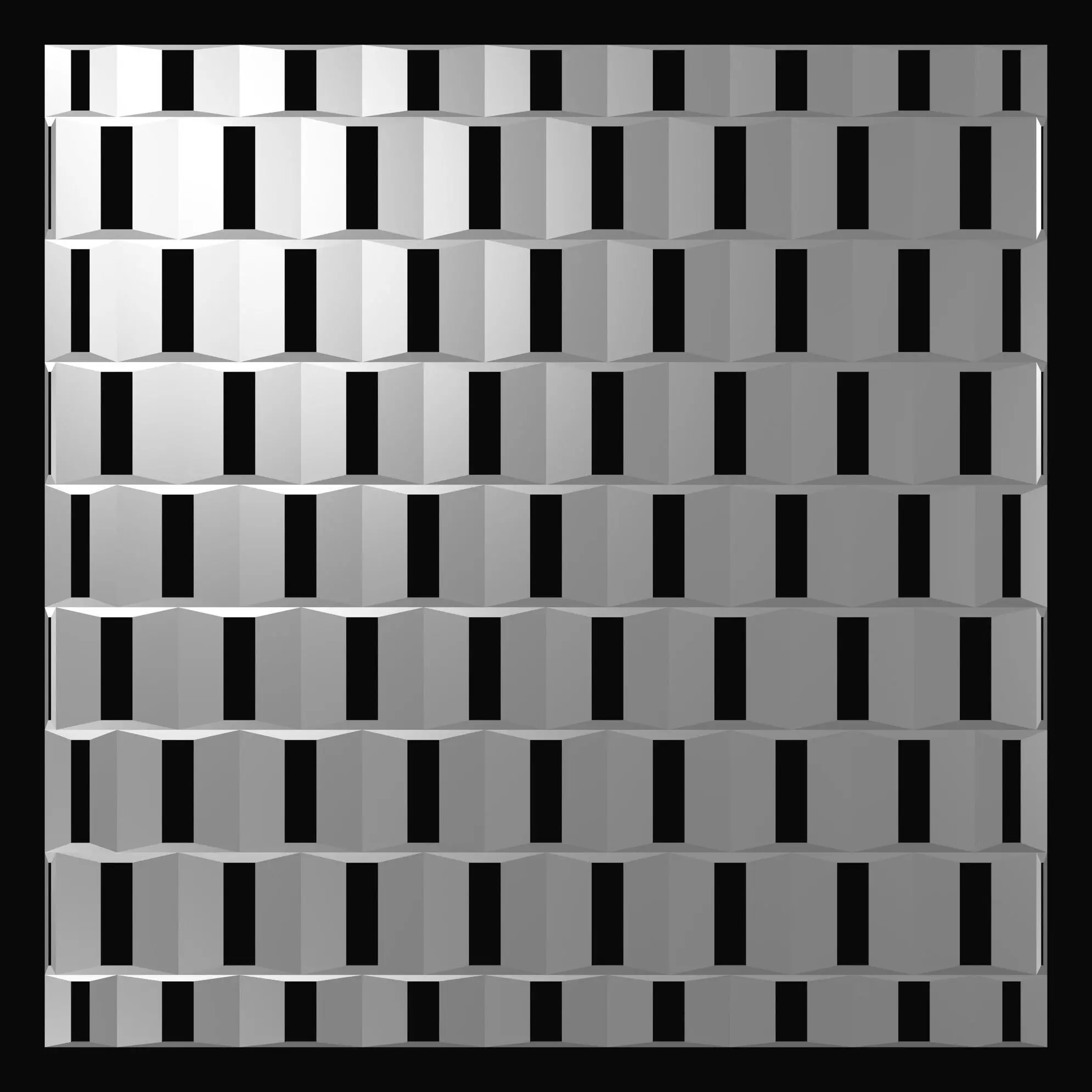 3D Perforated panel with 22 percent opening 25O09 3D model_0