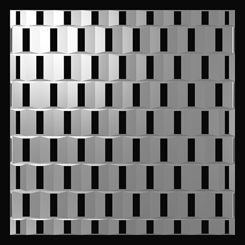 3D Perforated panel with 22 percent opening 25O09 3D model