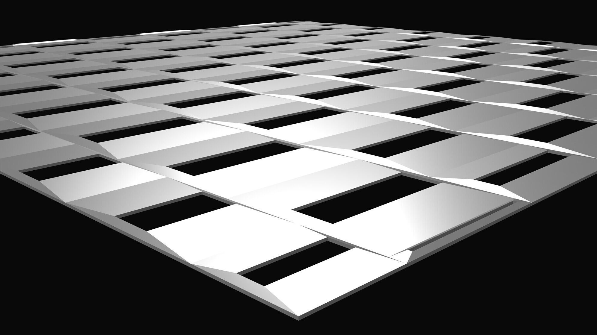 3D Perforated panel with 22 percent opening 25O09 3D model_4