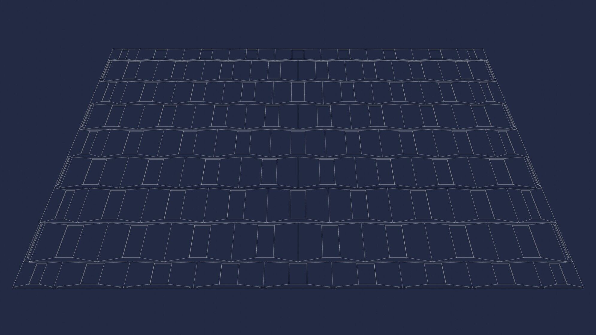 3D Perforated panel with 22 percent opening 25O09 3D model_5