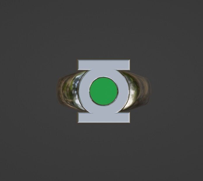Green Lantern Ring 3D print model_1