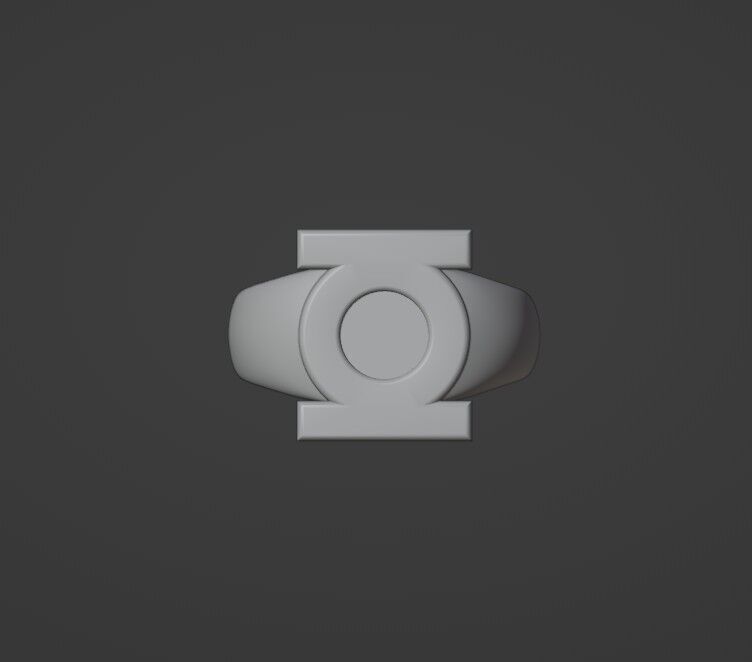 Green Lantern Ring 3D print model_5
