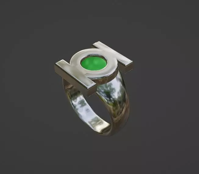 Green Lantern Ring 3D print model_0