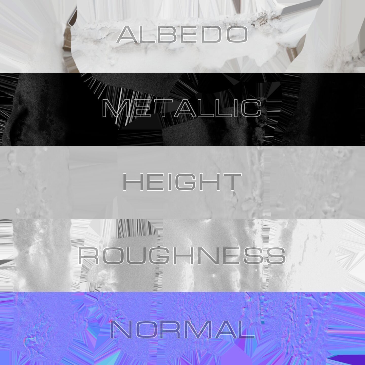 Snow 16 PBR Low-poly 3D model_4