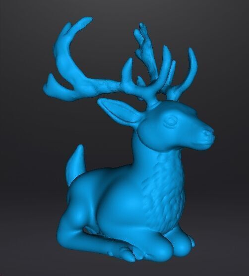 LYING STAG REALISTIC FIGURE MODEL ANIMAL CREATURE WILDLIFE 3D print model_9