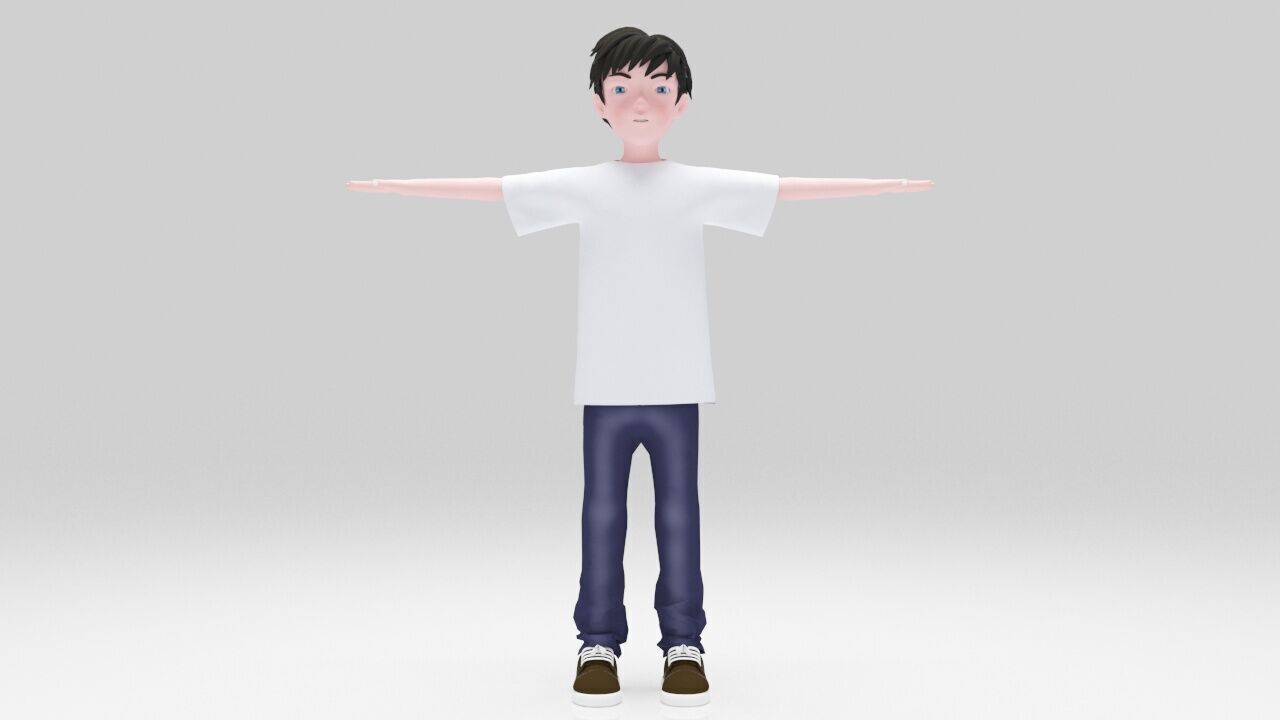 Character Neo Rigged  Low-poly 3D model_1