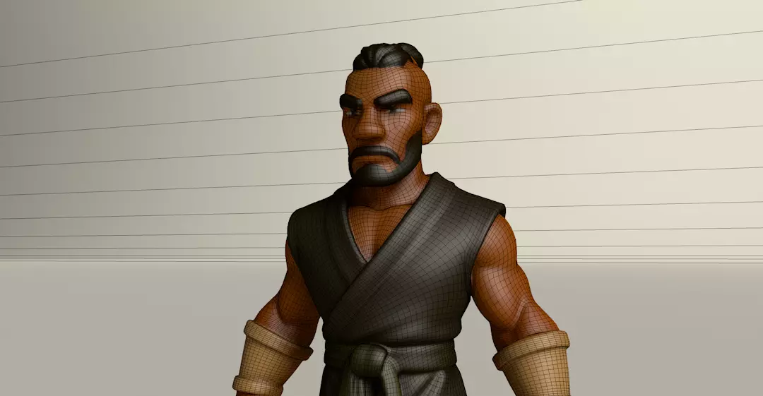 Stylized Game Ready Human Character Rigged named Jack Low-poly 3D model_0