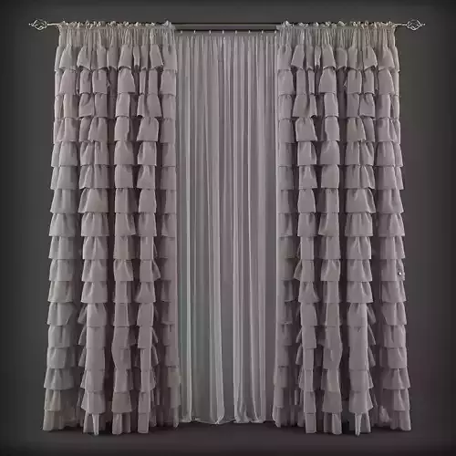Curtain 3D model 190