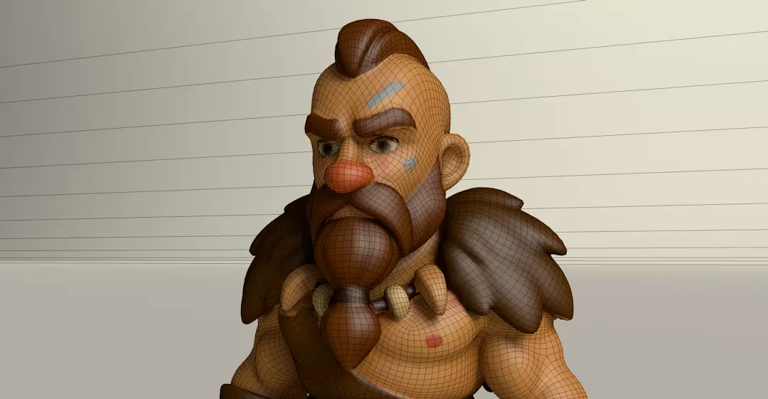 Stylized Game Ready Human Character Rigged named John Low-poly 3D model_0