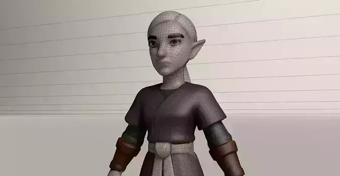 Stylized Game Ready Human Character Rigged named Kimari