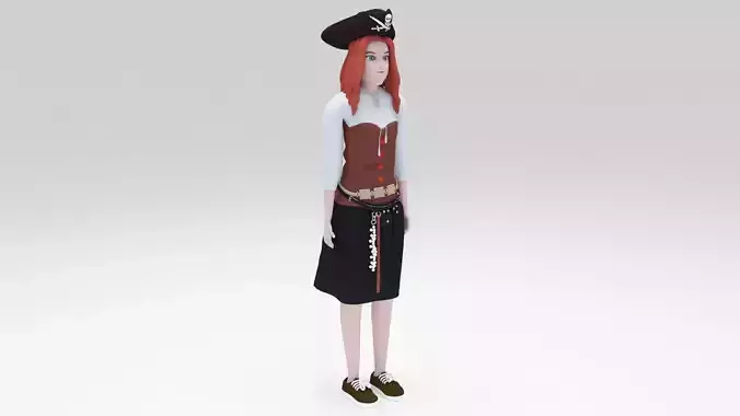Character Margareth Rigged game ready