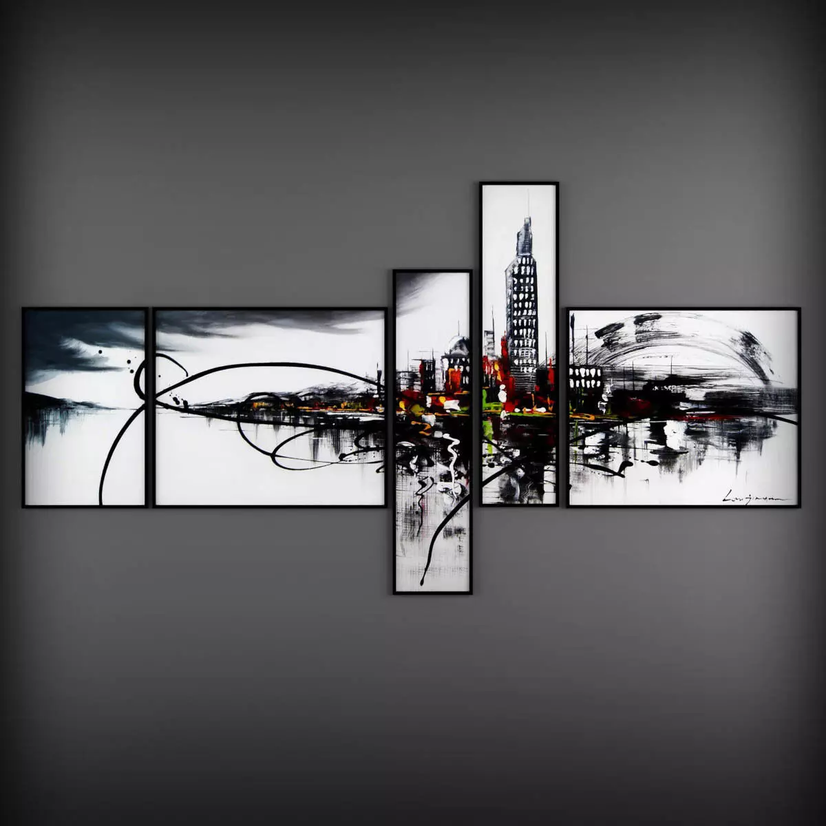 Picture Frames Low-poly 3D model_0