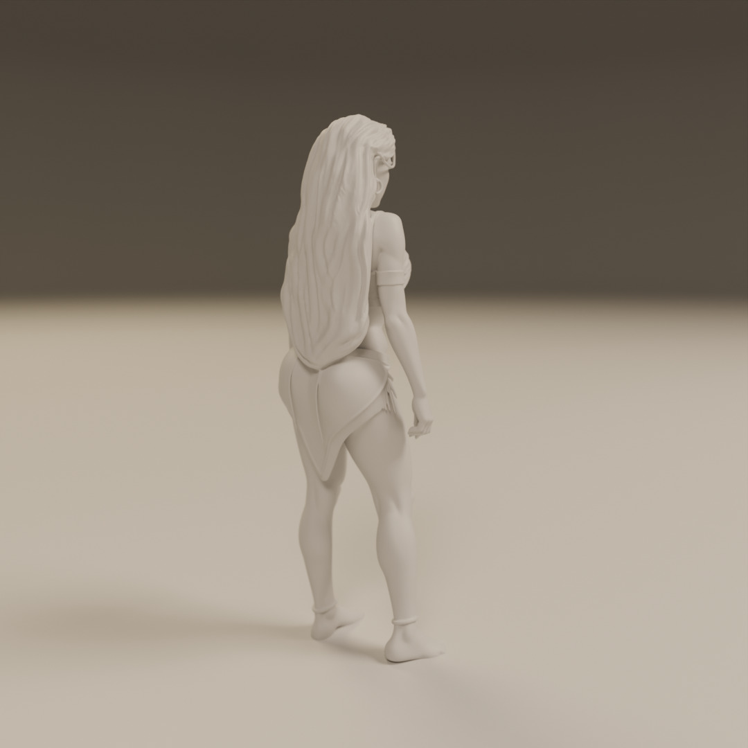 pocahontas  pin-up 3D print model_13