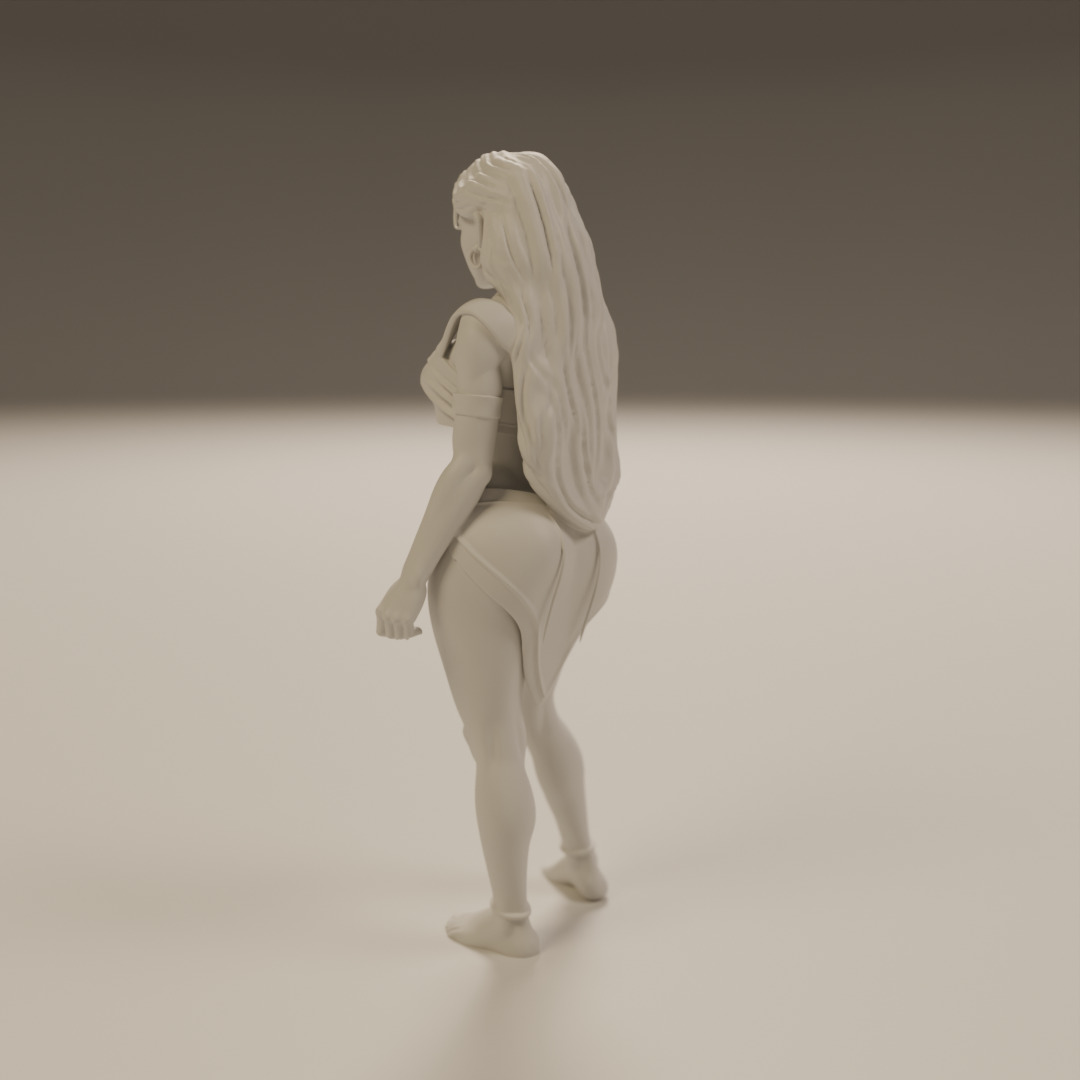 pocahontas  pin-up 3D print model_11