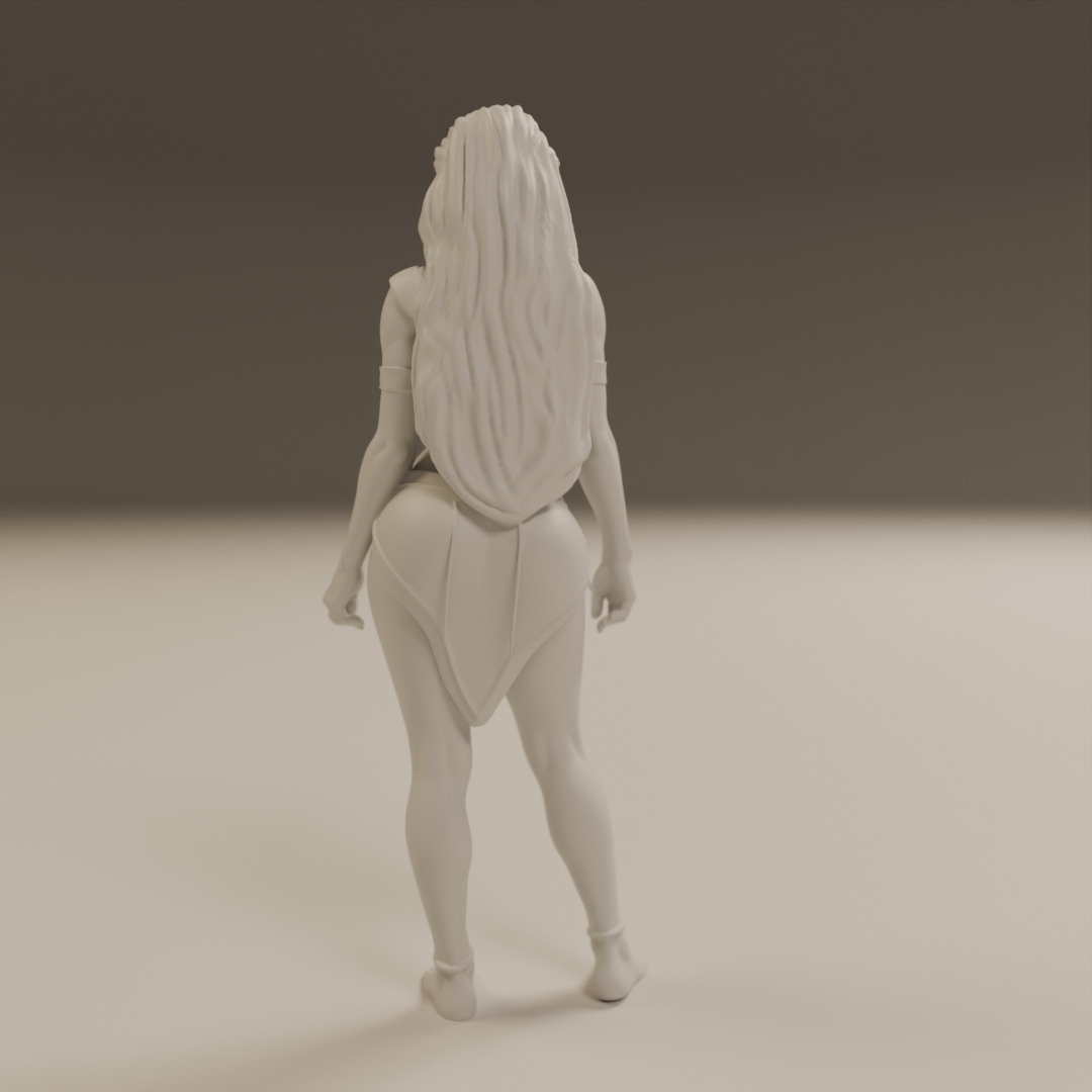 pocahontas  pin-up 3D print model_5