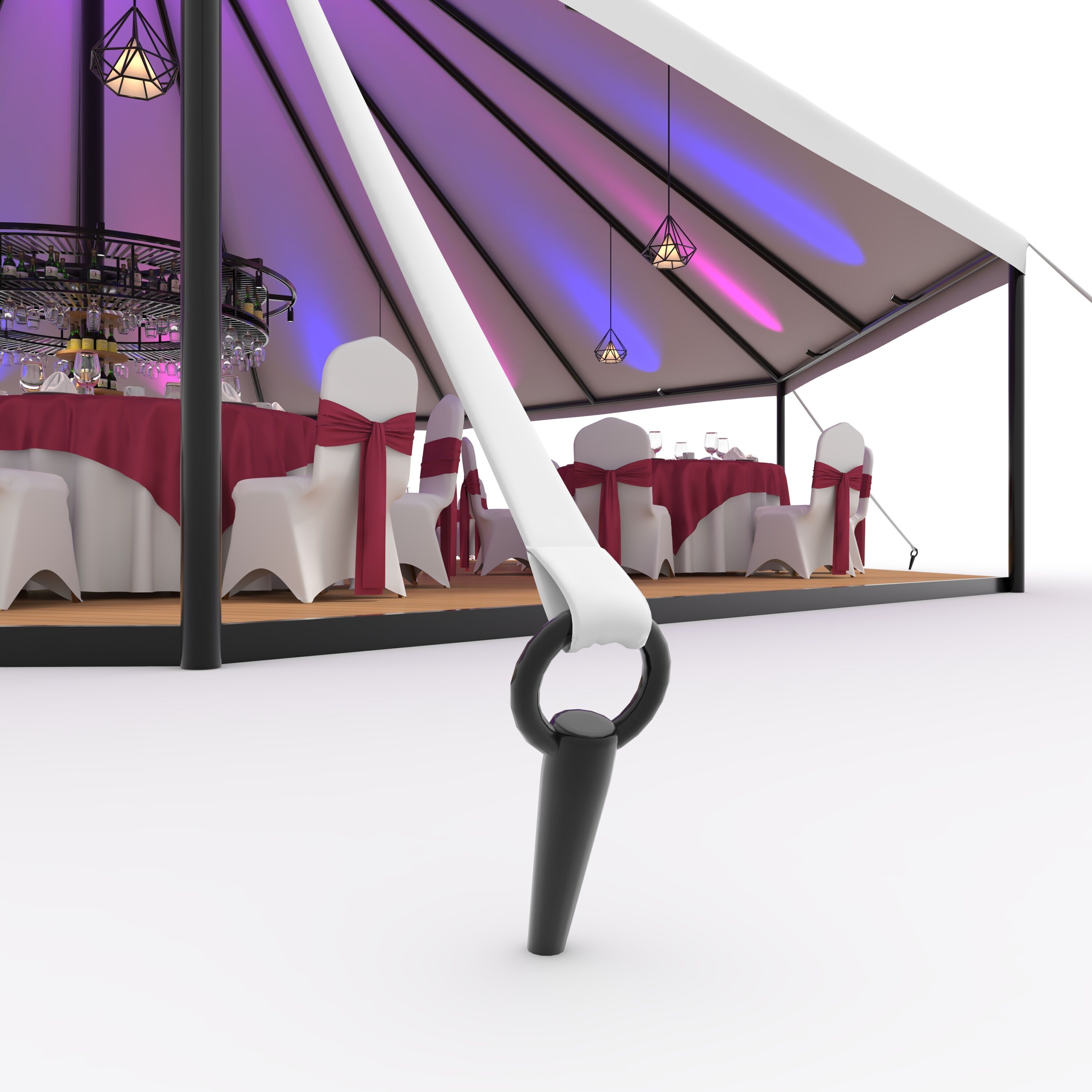 Party Tent 02 3D model_11