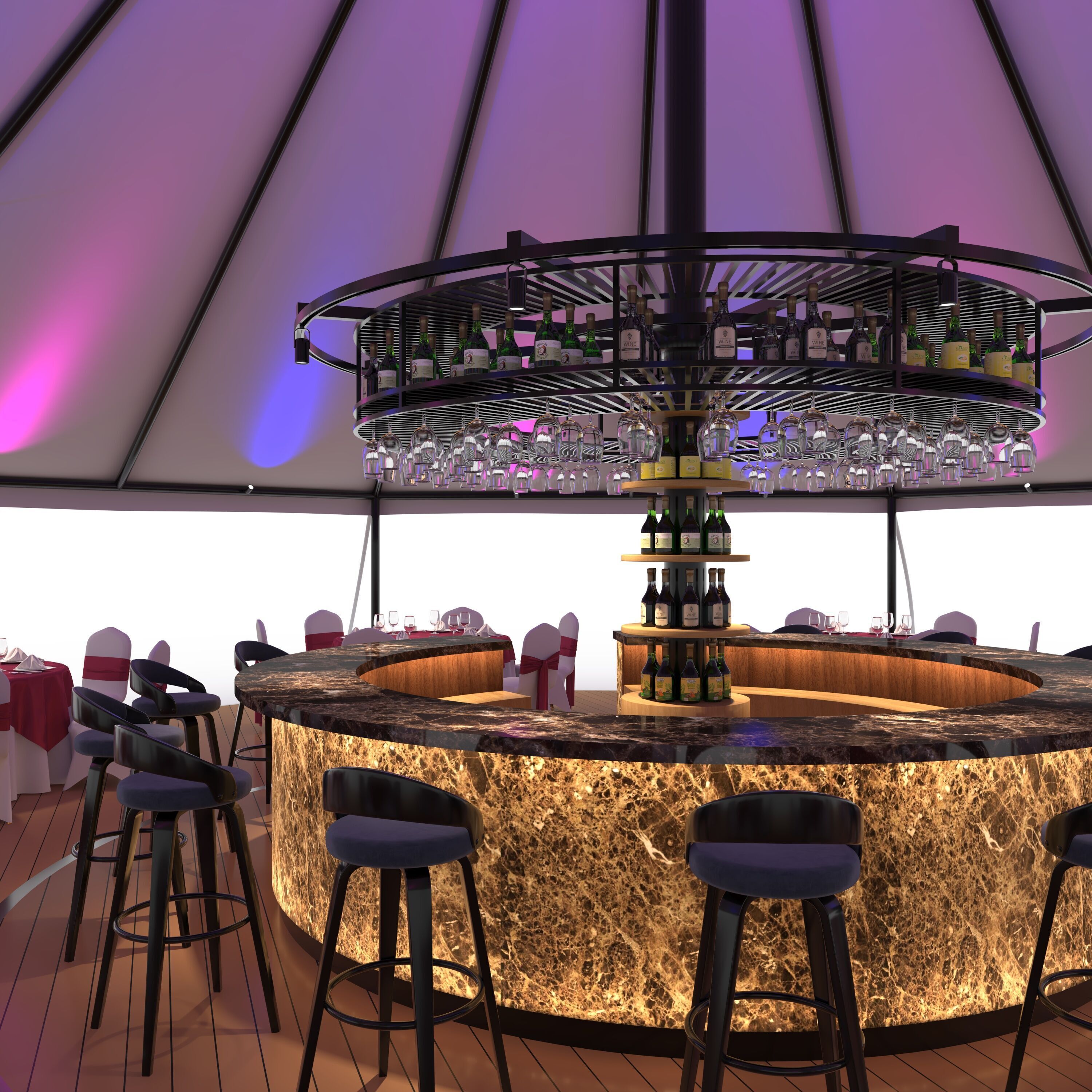 Party Tent 02 3D model_10